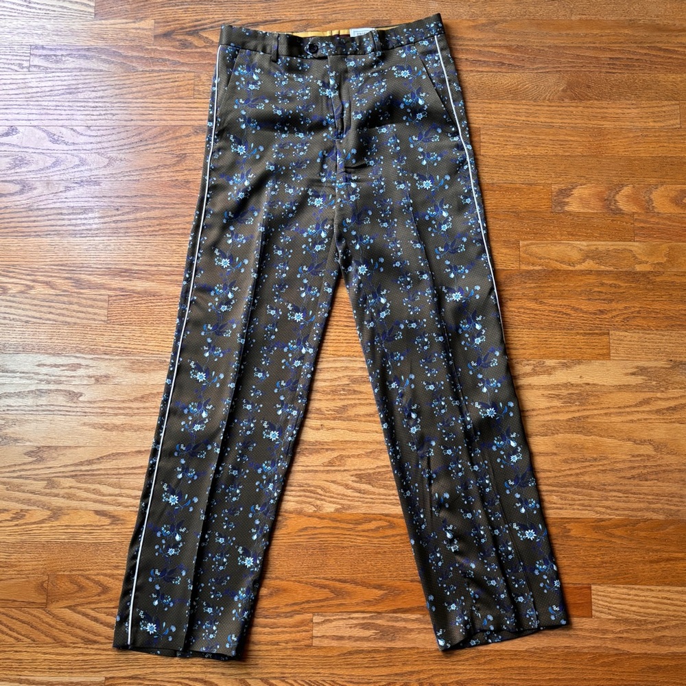 ERDEM for H&M Floral Patterned Silk Pants
